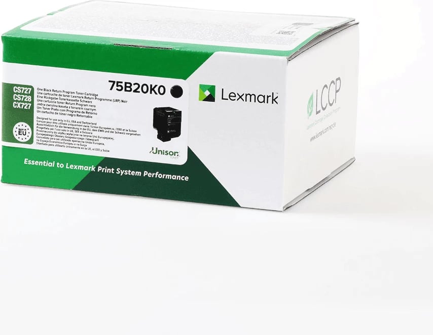 Toner, Lexmark 75B20K0, rendiment 13000 faqe, i zi