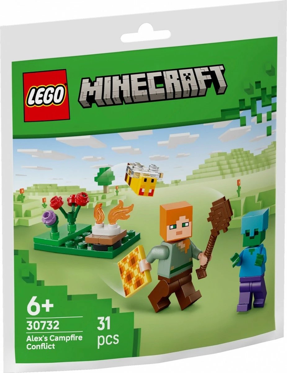 Set ndërtimi LEGO Minecraft 30732 Alex's Campfire Encounter 31 pjesë