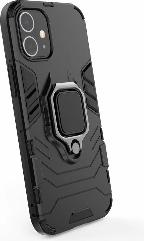 Mbështjellës Hurtel Ring Armor për iPhone 12 mini, me mbajtëse gishti dhe këmbë, Blu