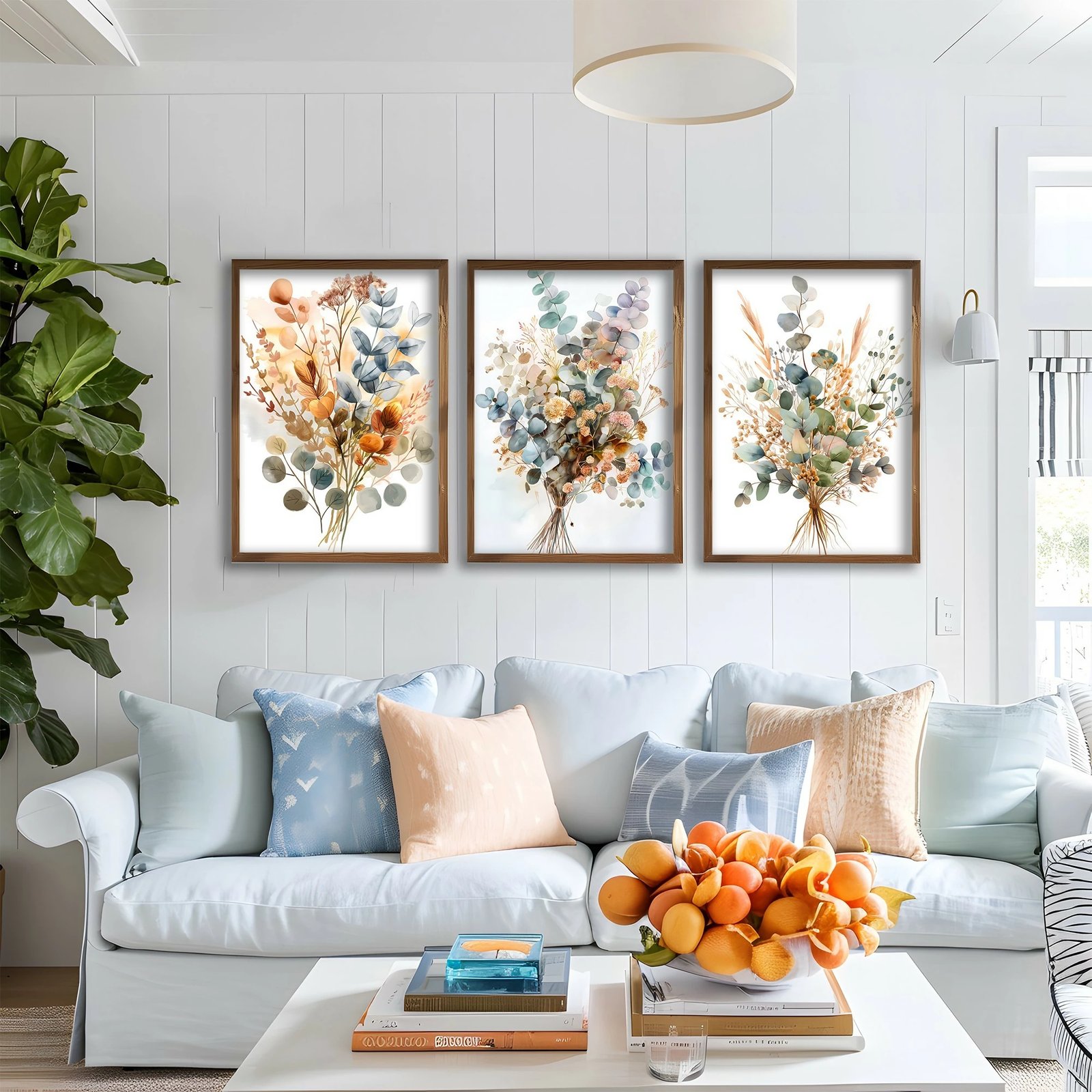 Pikturë dekorative me kornizë, 3 pjesë, Wallity, GE278-L