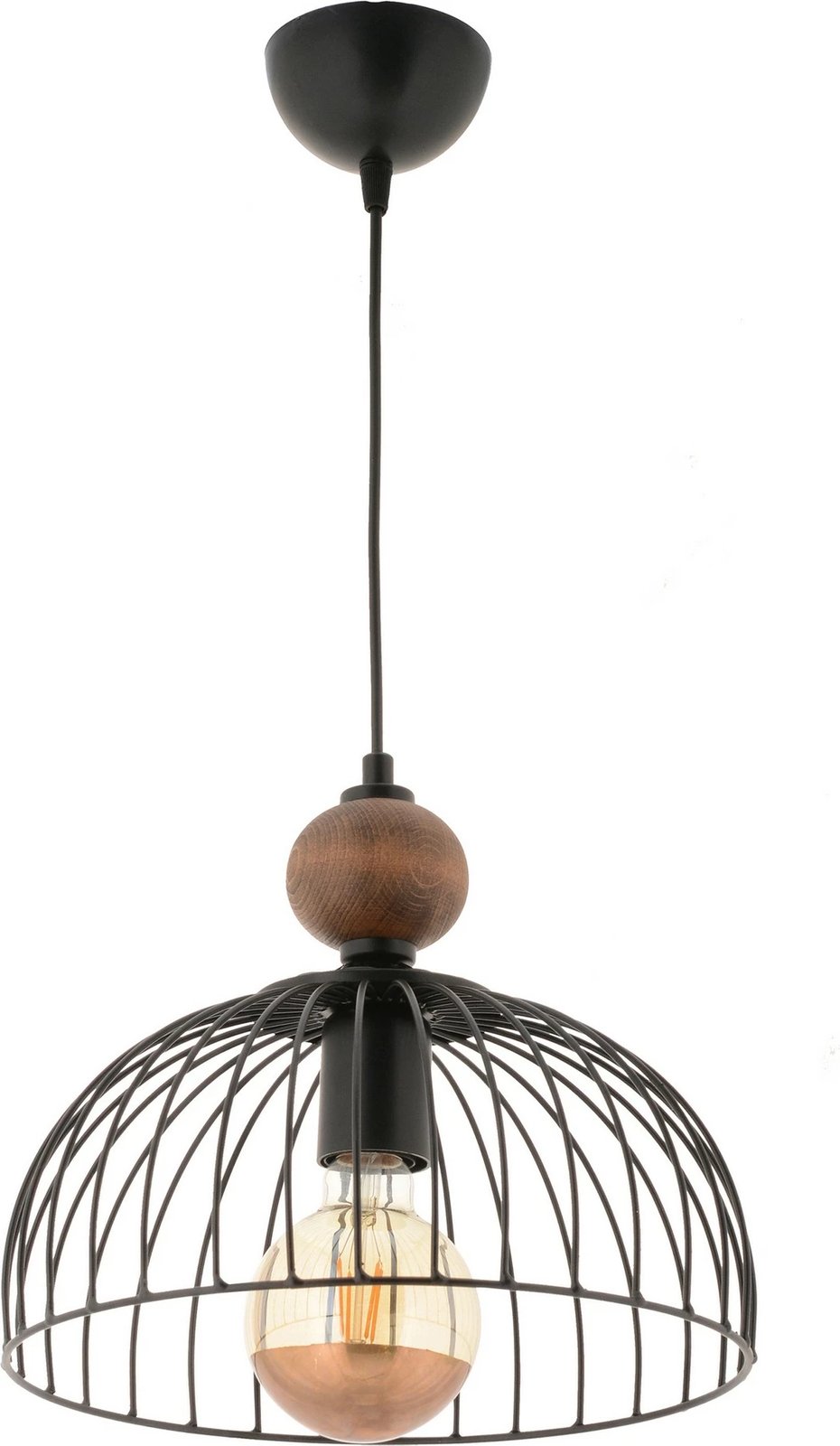 Llambë tavani Opviq Dorris, dru, e zezë, natyrale Llambë tavani Opviq Dorris, dru, e zezë, natyrale