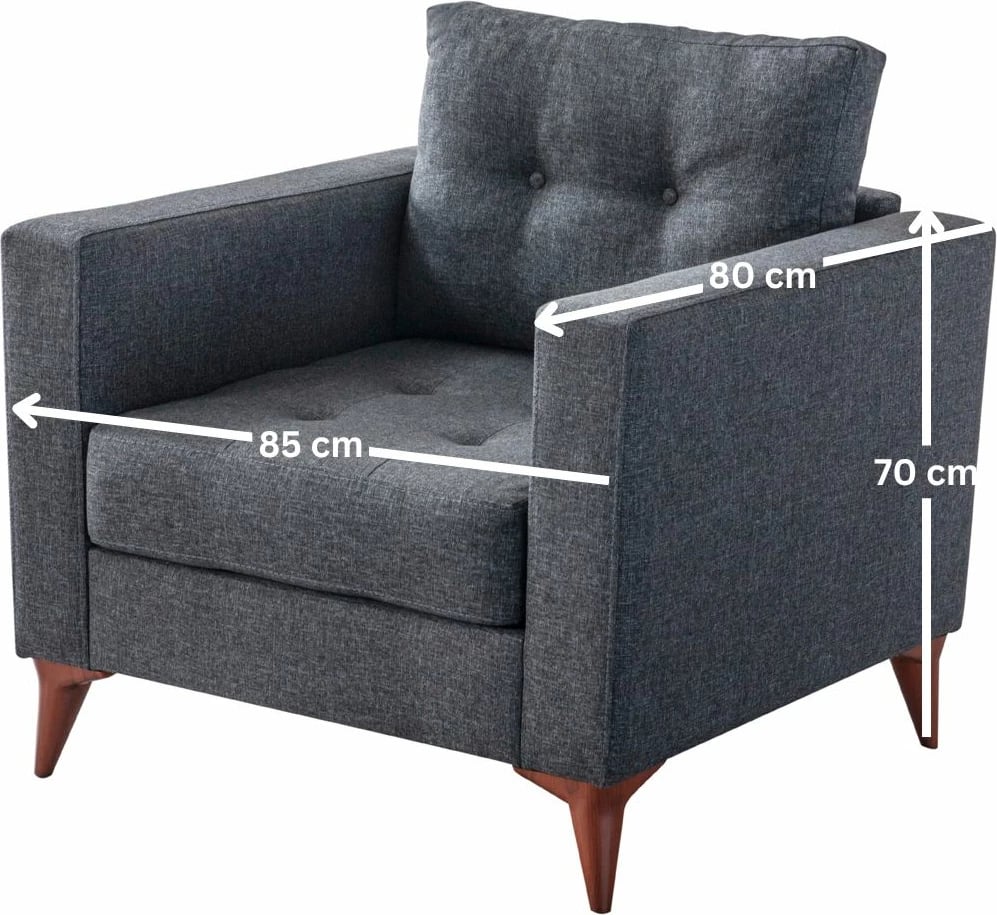 Karrige Wing, Atelier del Sofa, ngjyrë antracit