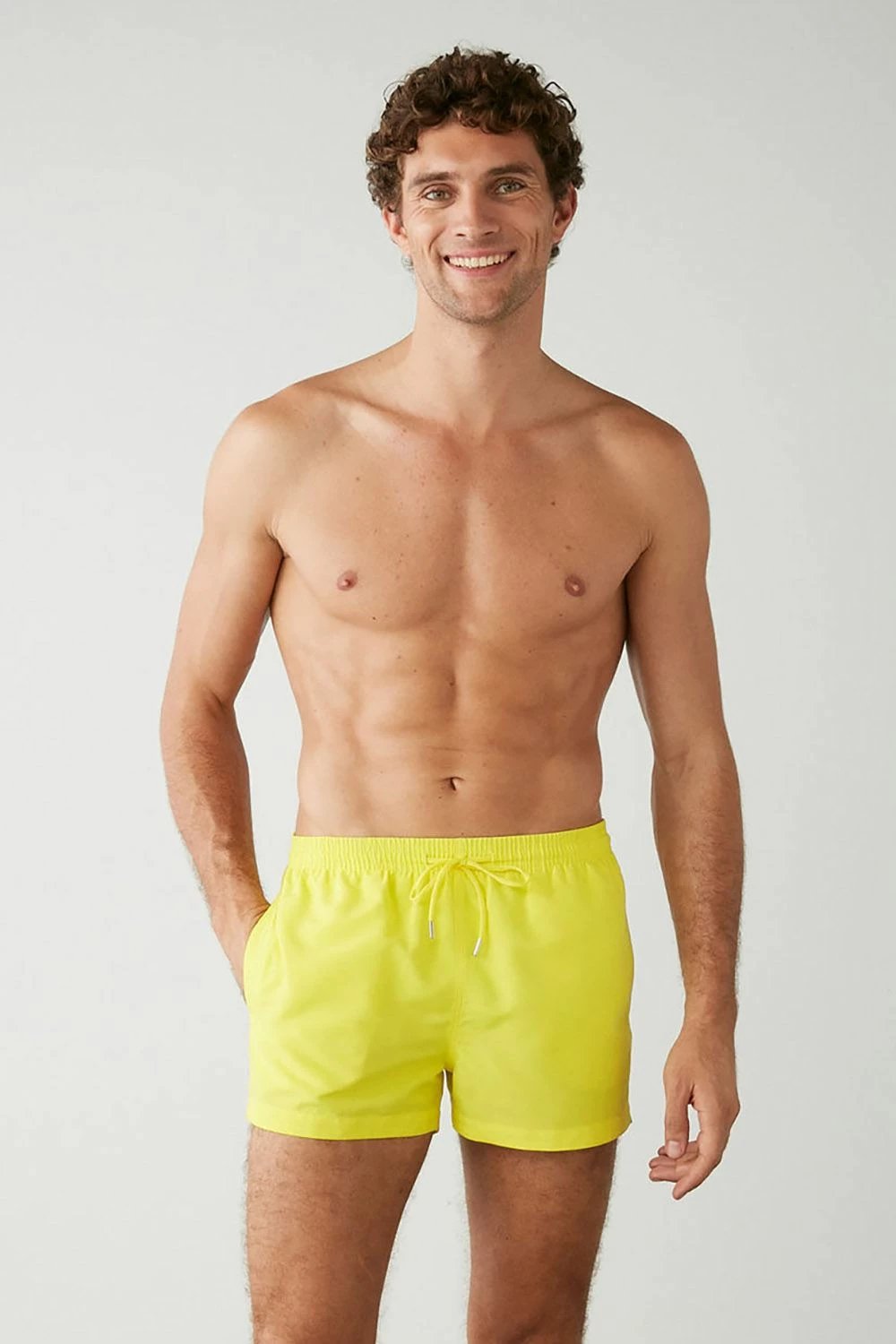 Tanga noti për meshkuj, ngjyrë neon e verdhë, Jumeon