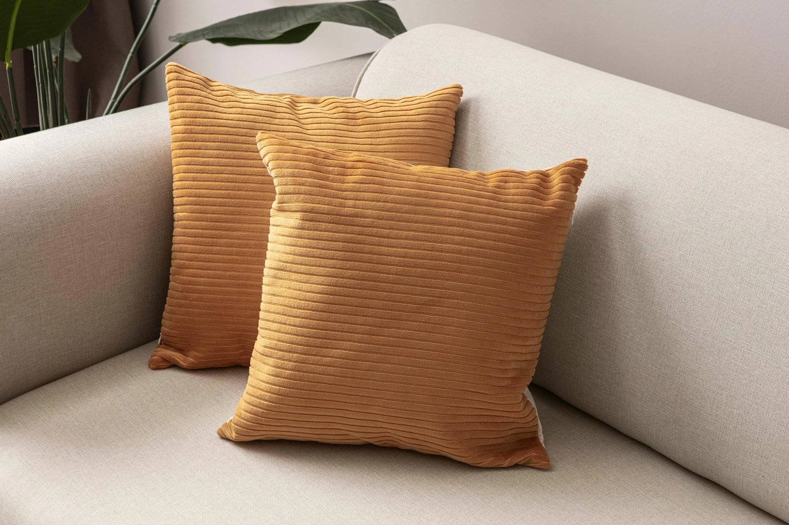 Set mbulesash për jastëkë (2 copë), Evila Originals, portokalli, 43x43cm