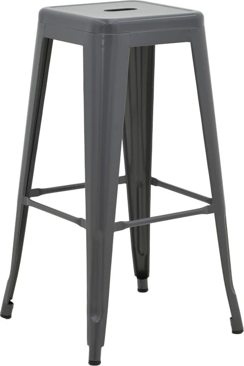 Karrige për bar Utopia, metal anthracite, 42x42x76cm