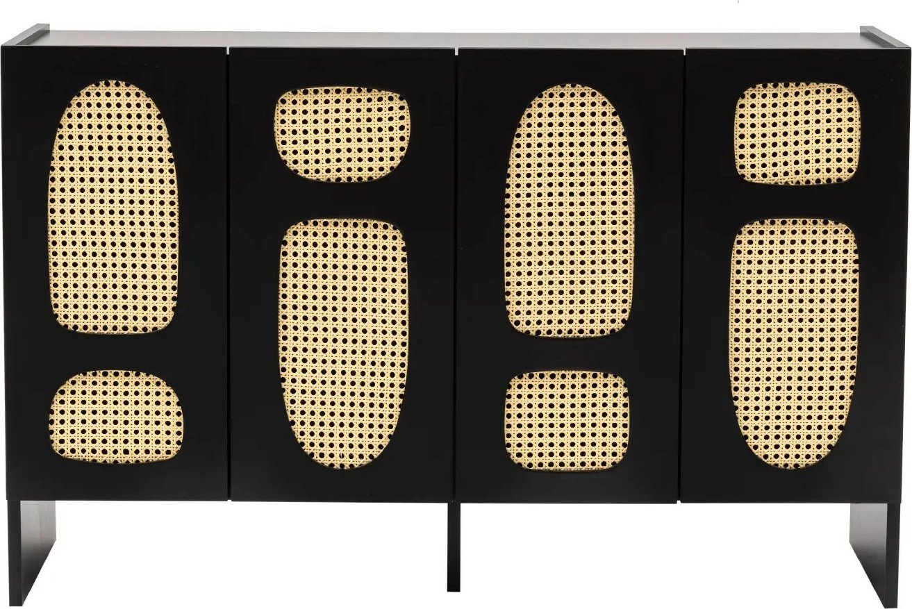 Konsolë Hanah Home Simona 80, e zezë