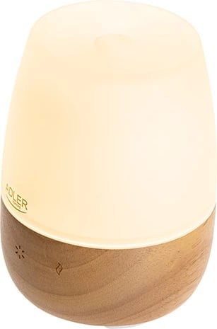 Difuzor arome ultrasonik 3-në-1, Adler AD 7967, rezervuar 130ml, deri 25m², 7 ngjyra LED, AUTO-OFF