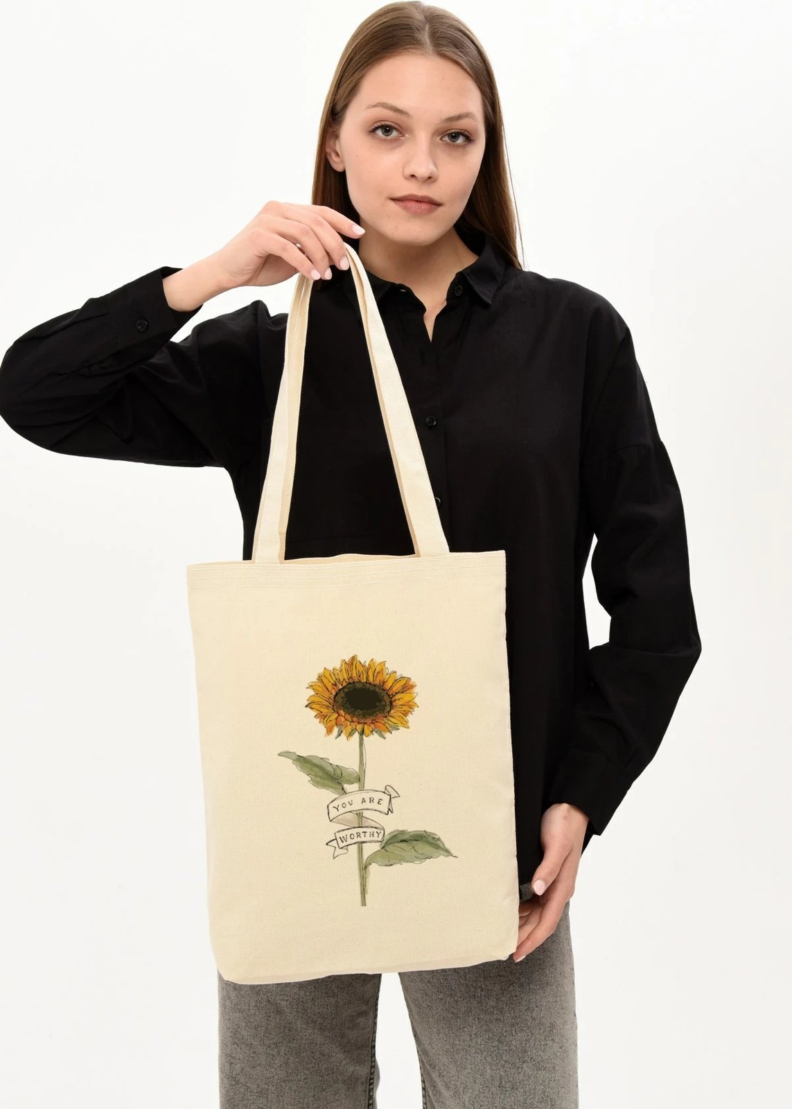 Torbë tote Zoozie Bags, krem, 0607