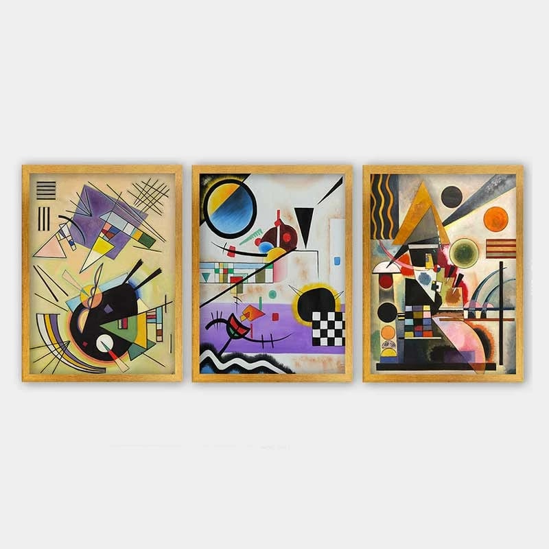 Pikturë dekorative me kornizë (3 copë), Wallity, 3AC_UN84644_3545