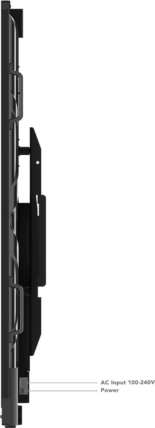 Ekran i madh Lenovo ThinkVision ILFD T86, 86 inç, UHD, HDMI/VGA/USB-C/Ethernet, zi