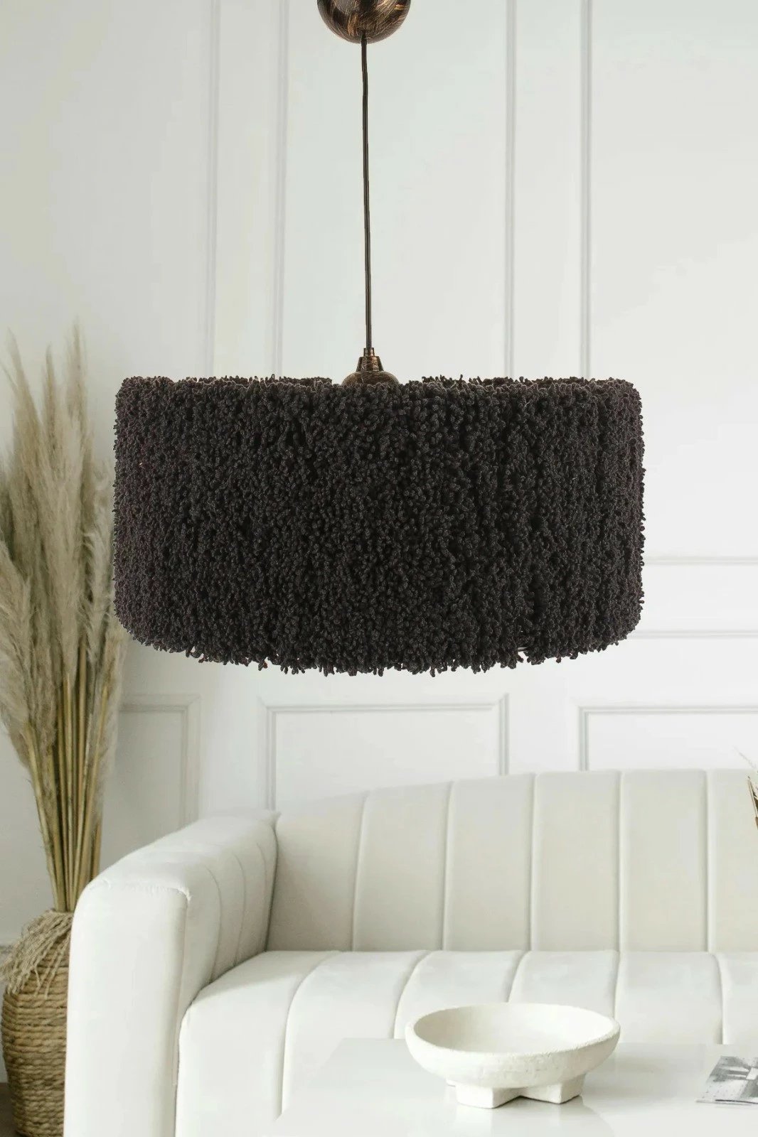 Llambë tavani Opviq, YL705, trup plastik, kapak pambuku, ngjyrë e zezë Llambë tavani Opviq, YL705, trup plastik, kapak pambuku, ngjyrë e zezë