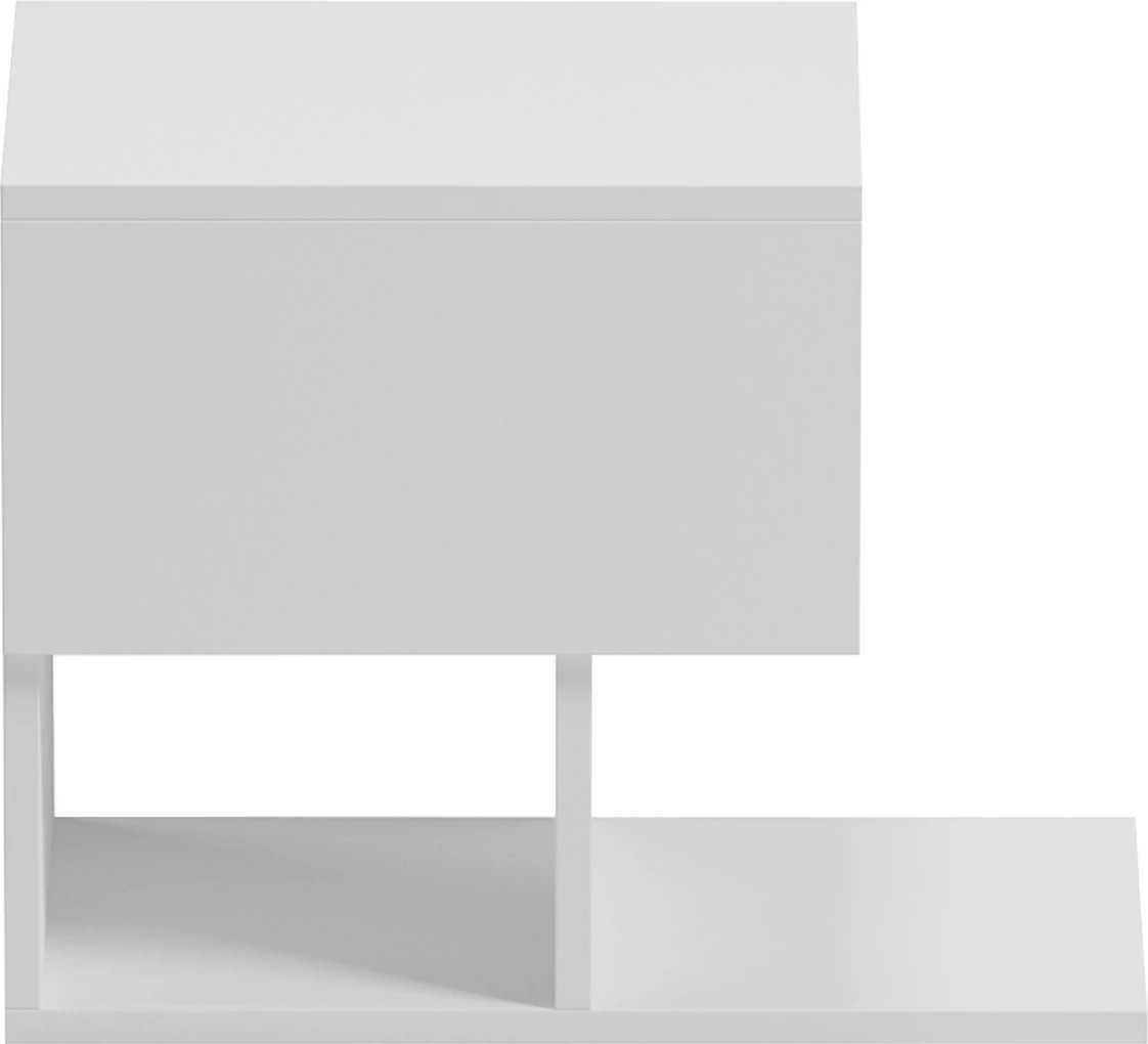 Komodinë CASPIAN FH9071.11 melaminë, ngjyrë e bardhë, 46.8x33x36.8H cm