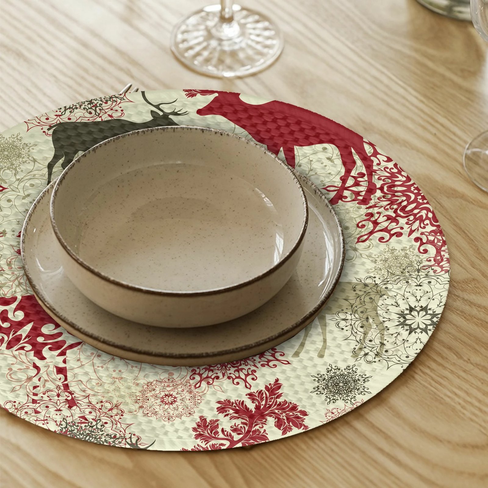 Set nënshtruesish tavoline Hermia Concept, shumëngjyrësh, 4 copë, 37cm