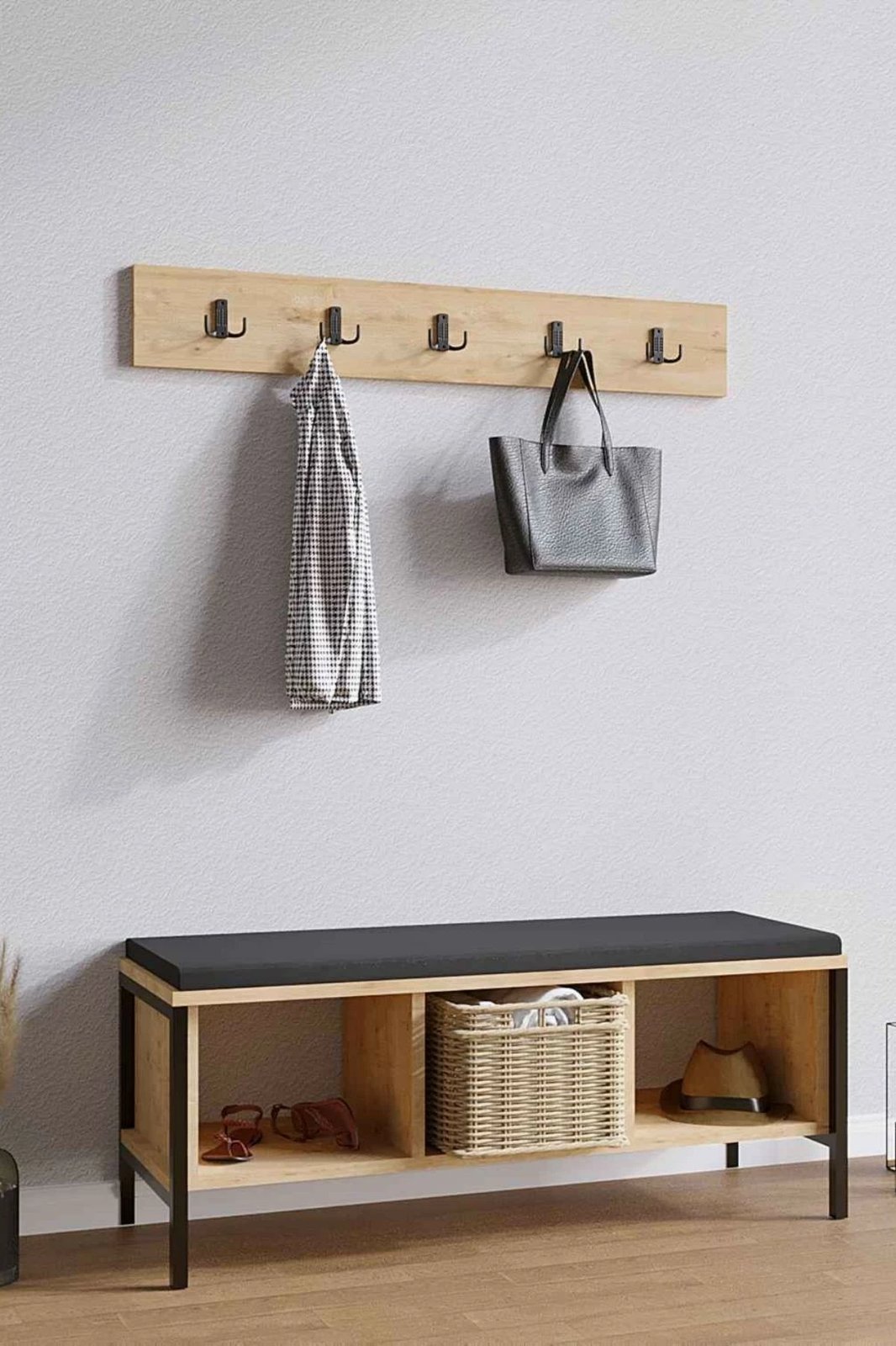 Dollap për këpucë Hanah Home, Shanel, ngjyrë Sapphire Oak