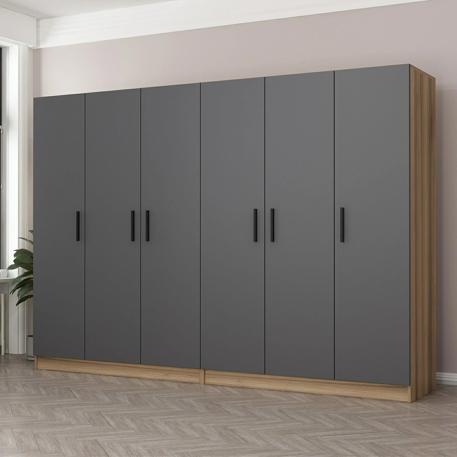 Dollap Skye Decor, ngjyrë antracit, Kale - 7511