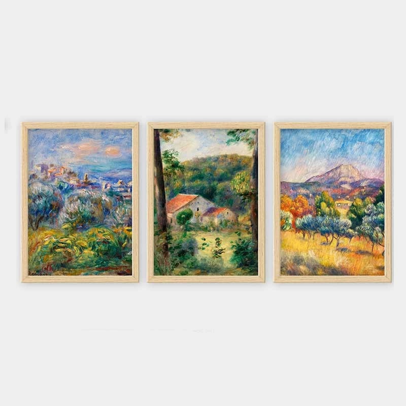 Pikturë dekorative me kornizë, 3 copë, Wallity, 3NTC_UN894988_3545