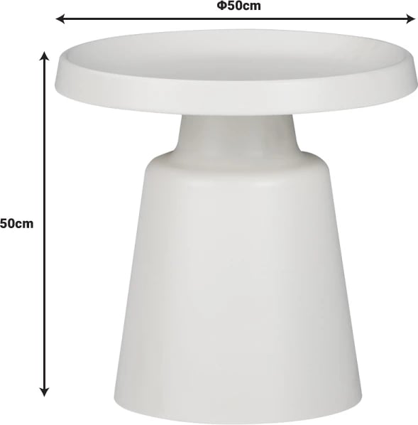 Set tavolina kafeje Ginoze, metal, ngjyrë kapuçino, 2 copë