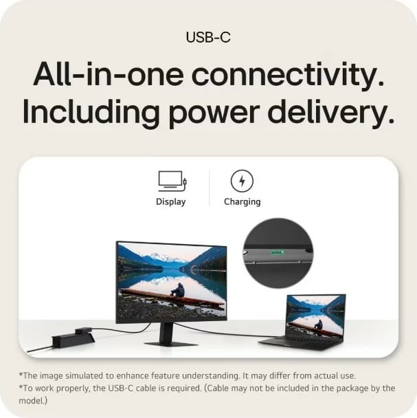 Monitor LG 24U631A-B, 23.8", QHD, IPS, 100Hz, USB-C, i zi Monitor LG 24U631A-B, 23.8", QHD, IPS, 100Hz, USB-C, i zi