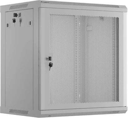 Kasë rrjeti LANBERG 19" 12U, varëse, 600x450mm, gri, derë me vrima