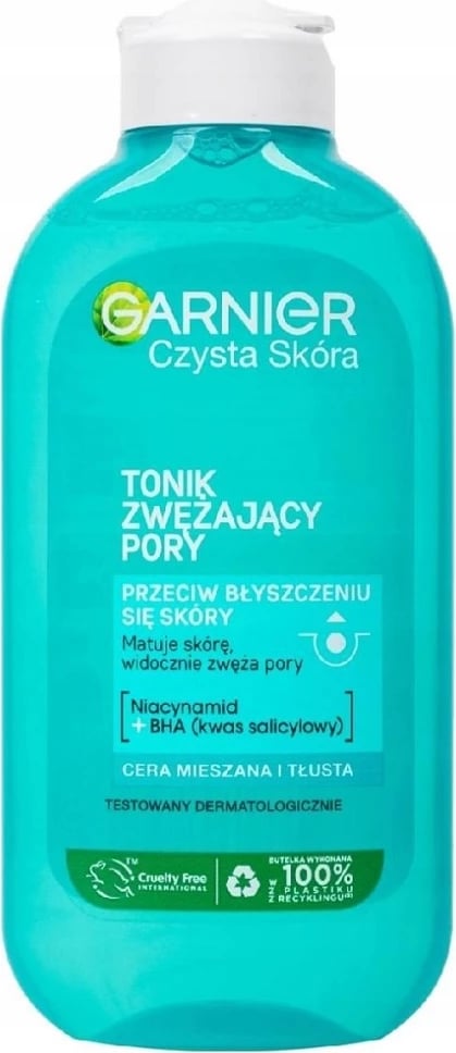 Tonik për fytyrë Garnier Czysta Skóra Mattifying për femra 200ml Tonik për fytyrë Garnier Czysta Skóra Mattifying për femra 200ml