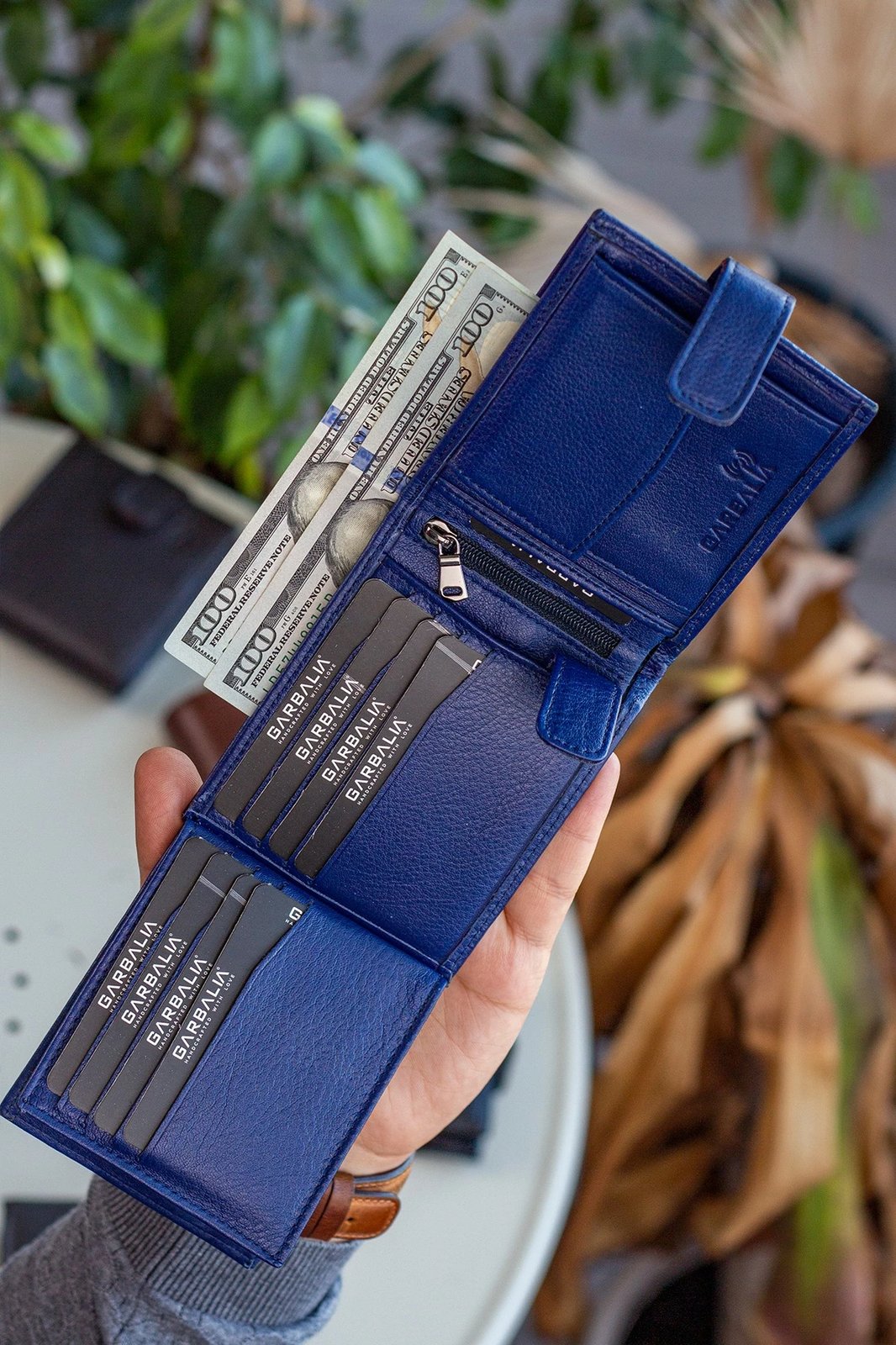 Portofol për burra, ngjyrë e kaltër e errët, Zoozie Bags, Chelsea