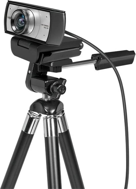 Kamerë konferencash LogiLink UA0377, Full HD 1080p, kënd i gjerë 120°, 2 mikrofona, USB, e zezë