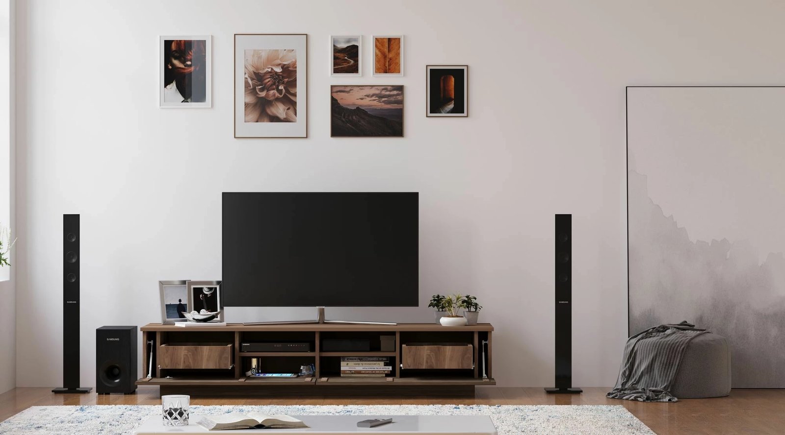 Komodinë TV Skye Decor, dru lisi, Rb-168