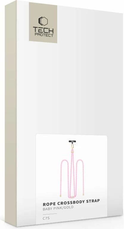 Rrip crossbody për celular Tech-Protect C7S, rozë