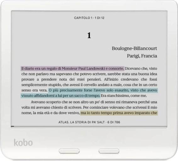Lexues elektronik Kobo Libra Colour N428-KU-WH-K-CK 30GB i bardhë