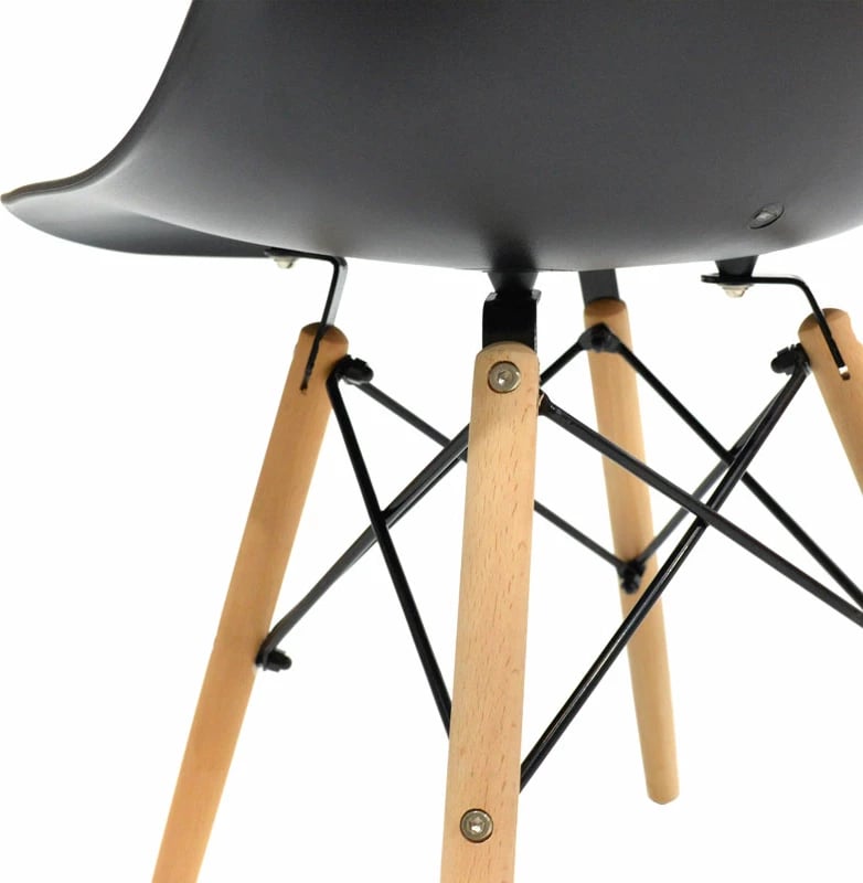 Karrige Julita PP, këmbë natyrale, 46x50x82cm