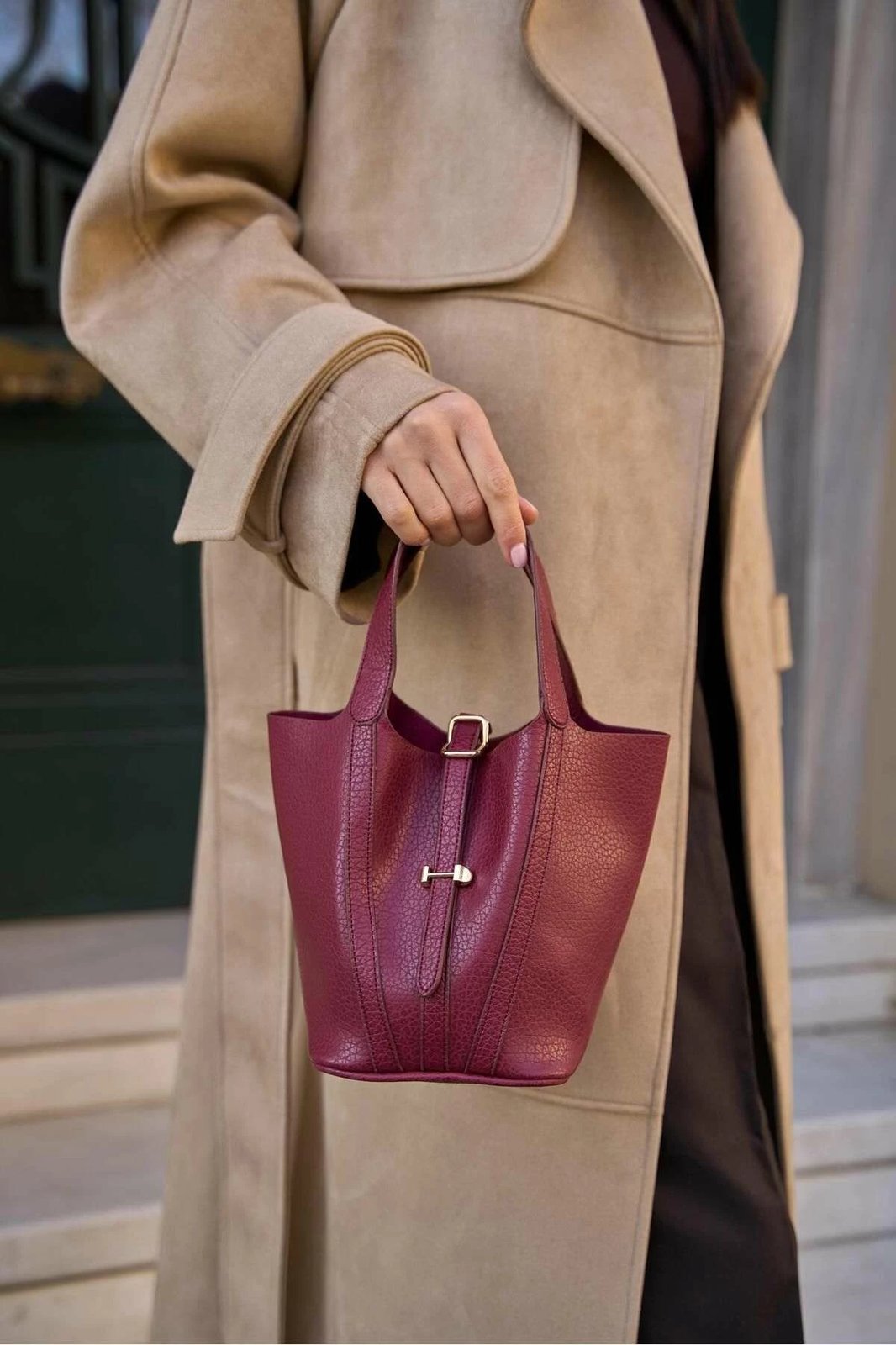 Çantë dore Zoozie Bags, MK1020224SV10-006, ngjyrë e kuqe e thellë