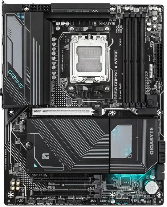Pllakë amë Gigabyte B850 GAMING X, Socket AM5, Wi-Fi 6E, e zezë