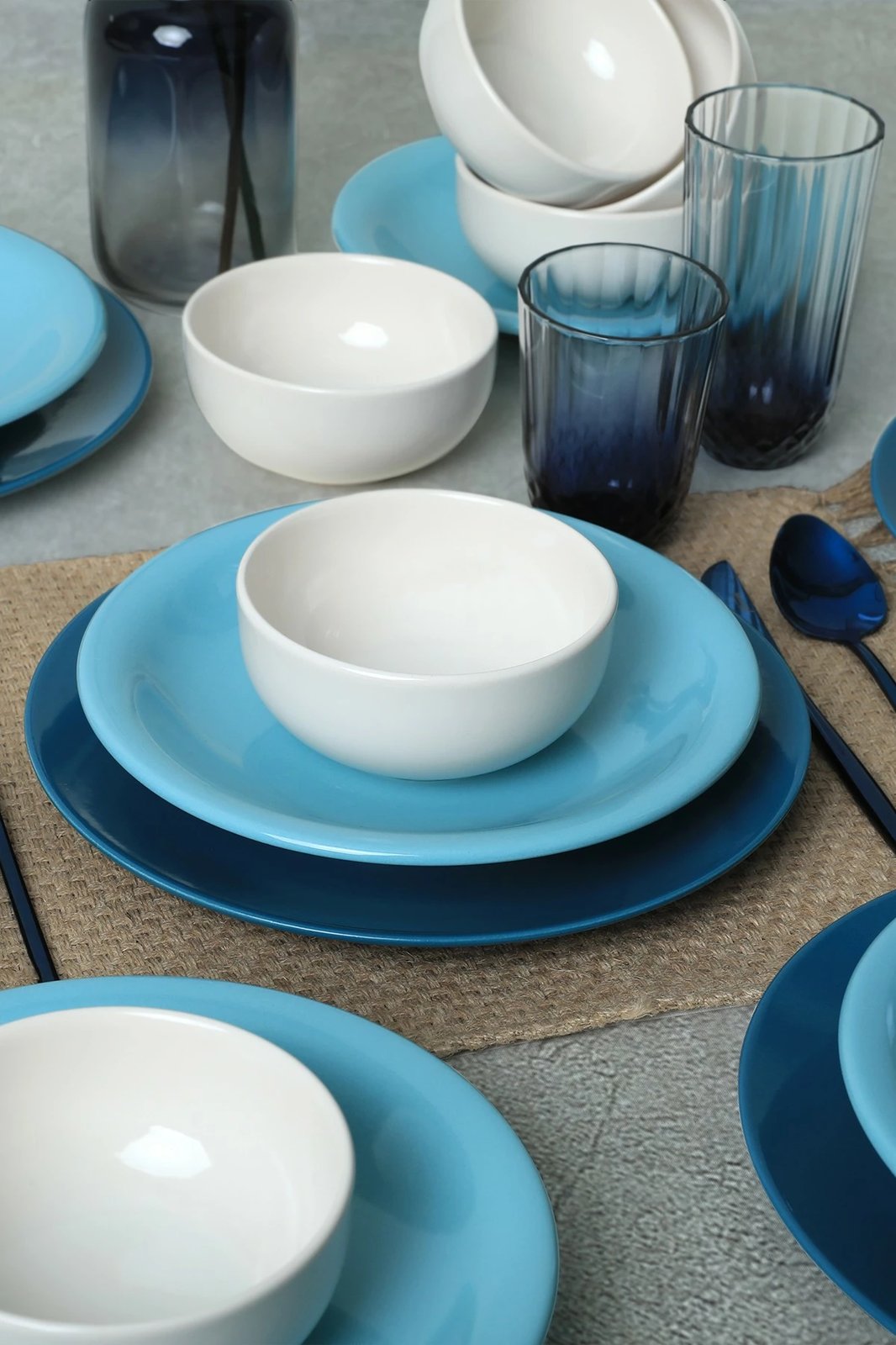 Set darkash për drekë, qeramikë, 18 pjesë, Hermia Concept, X0001509300000000000000000