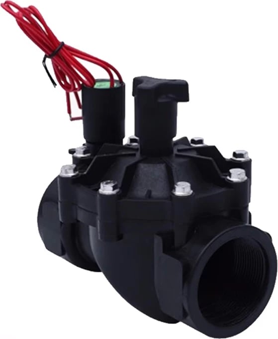 Valvul solenoide për ujitje RainPoint EVD100, DC 12V, 1 inç, e zezë
