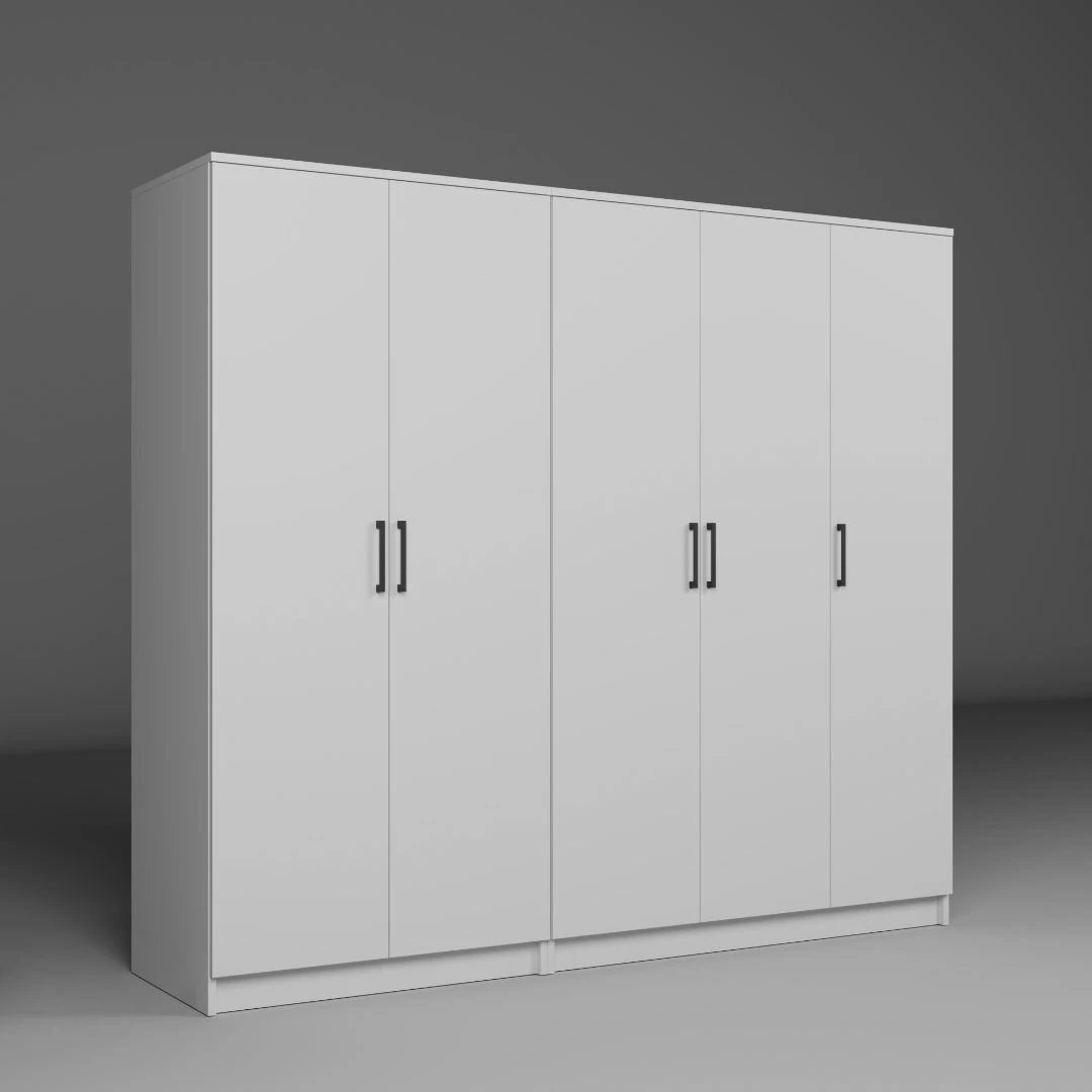 Dollap Skye Decor, Kardelen 1600-104, i bardhë, me shumë rafte