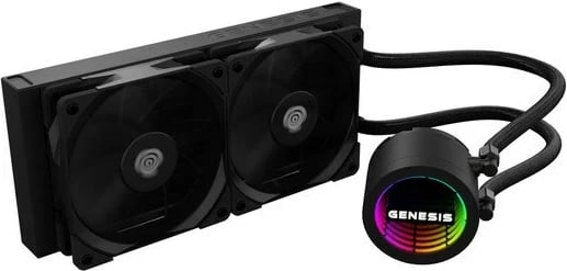 Kasë ftohëse me ujë GENESIS NLG-2318, 2 ventilatorë, e zezë