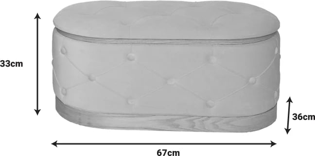 Set dy karrige-trunk Royel Inart, pëlhurë kadife, ngjyrë zezë dhe bezhë