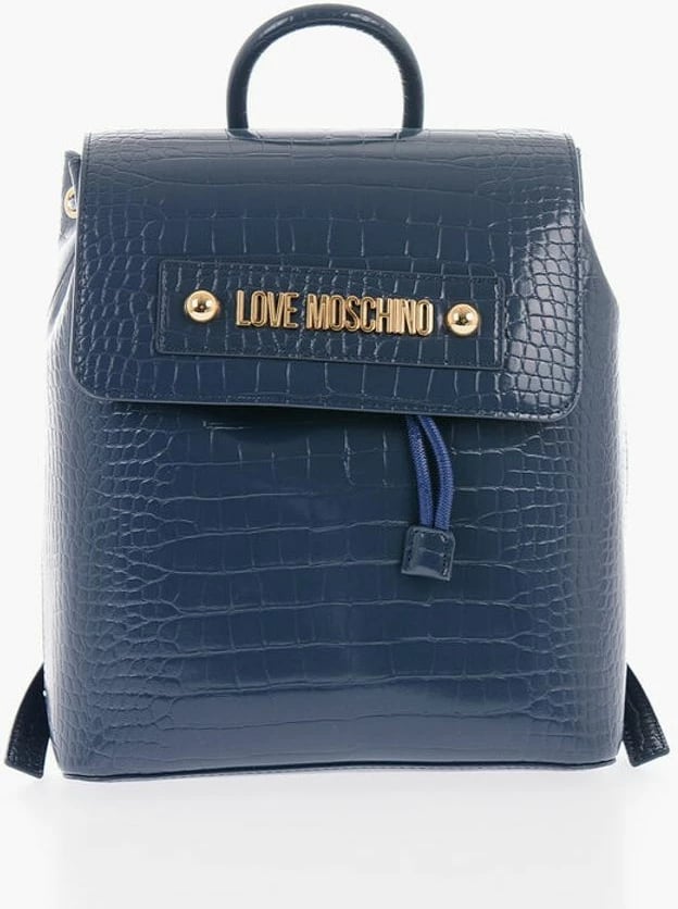 Backpack Moschino femra, i kaltër