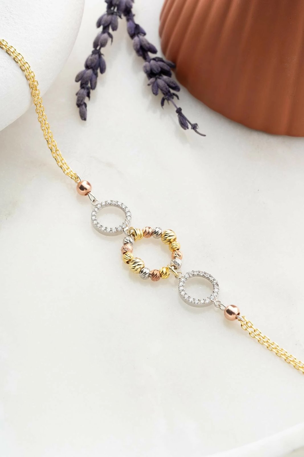 Byzylyk argjendi Jumeon, ngjyrë ari dhe argjendi, NRZ999442