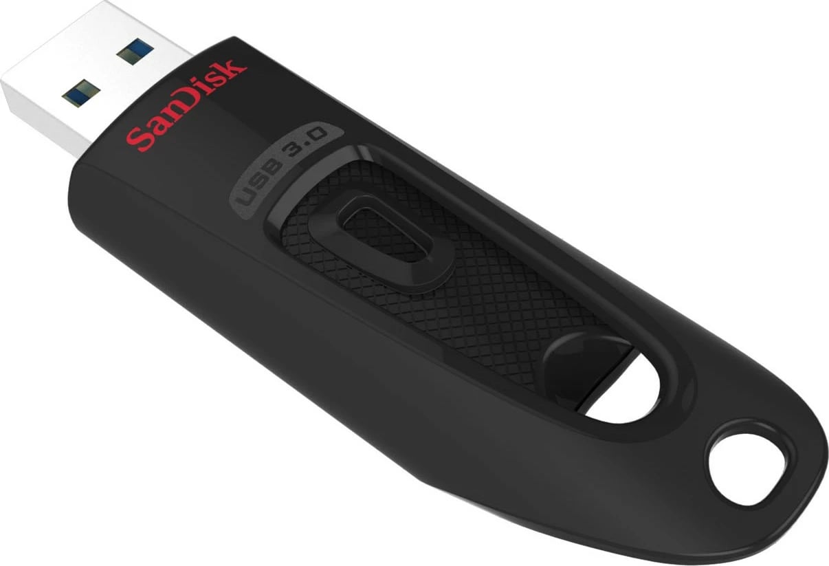 USB SanDisk Ultra, 64 GB, USB Type-A, 3.2 Gen 1, 100 MB/s, Slide, Black