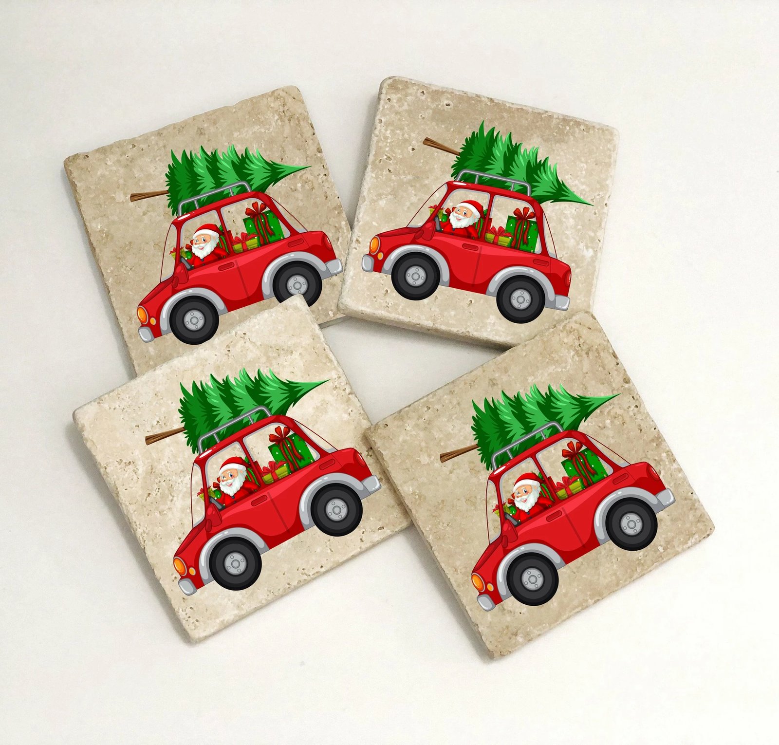 Nënkupa prej guri natyral, shumëngjyrëshe, 4 copë, Hermia, TBA302112