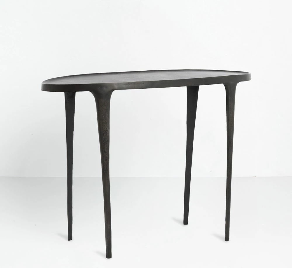 Konsolë LANDING, e zezë, 110x43x80cm