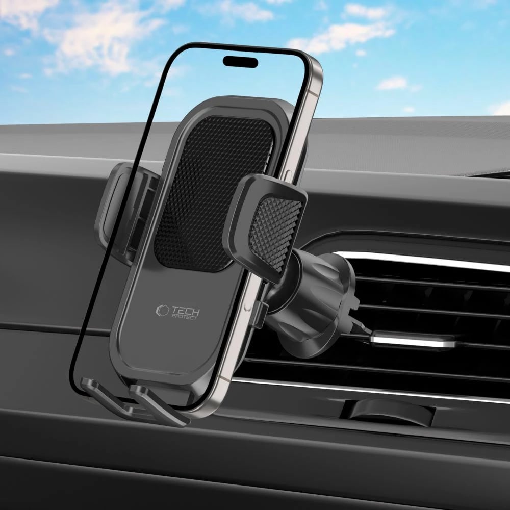 Mbajtës për celular Tech-Protect V8, universal, për veturë, i zi Mbajtës për celular Tech-Protect V8, universal, për veturë, i zi