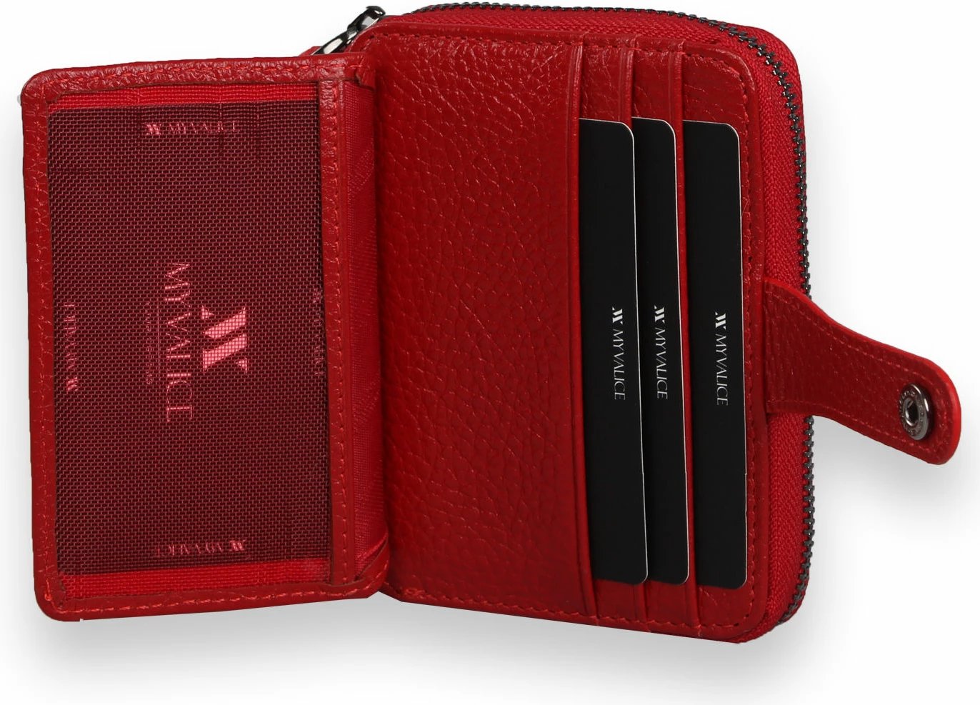 Portofol lëkure i kuq, Zoozie Bags, 4250