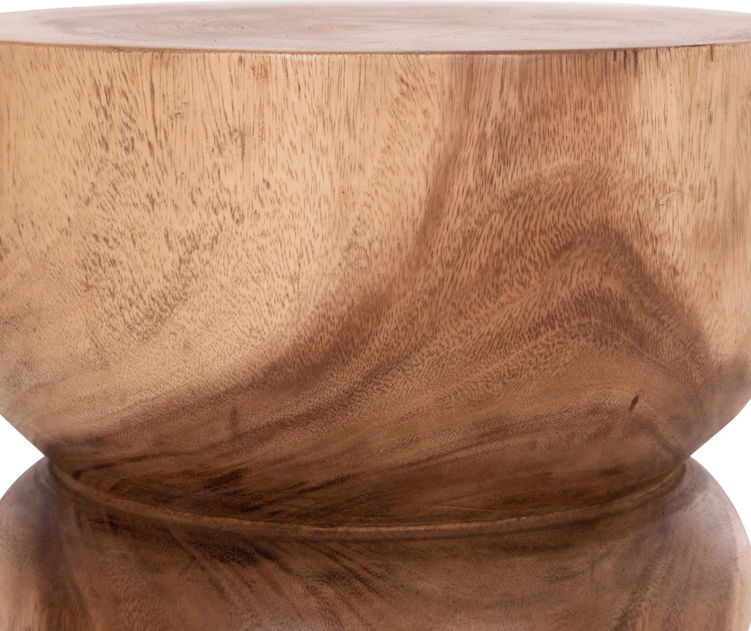 Stool anësor/tavolinë rrethore BELLO, dru suar natyral, FH9900.11, 35x46cm