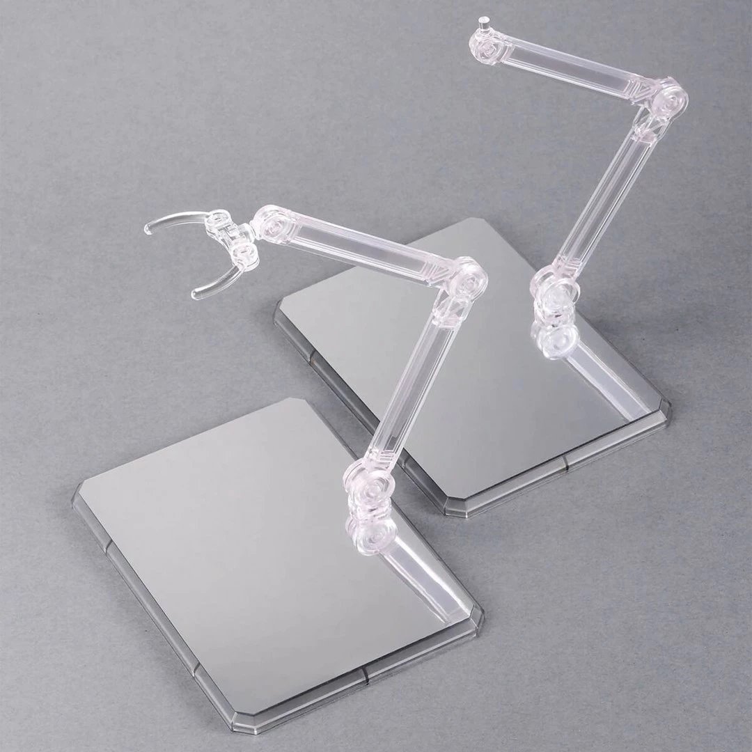 Set bazash ekspozimi Bandai Action Base 7, clear color me ngjitëse pasqyre, 2 copë