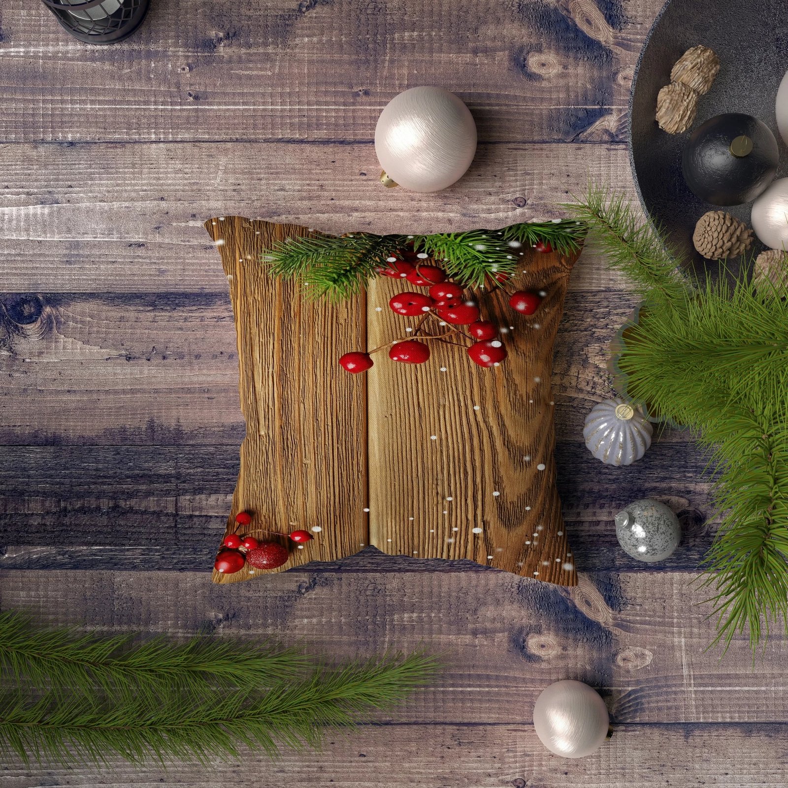 Jastëk dekorativ Aberto Design, NYXMAS125, shumëngjyrësh, 43x43cm