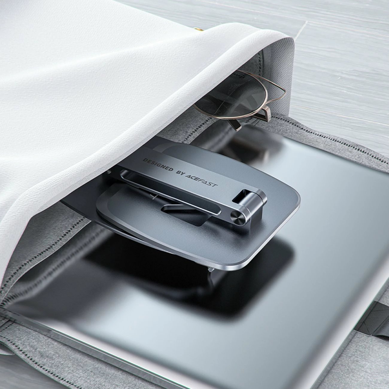 Mbajtës palosës Acefast E13 për telefon/tablet, gri