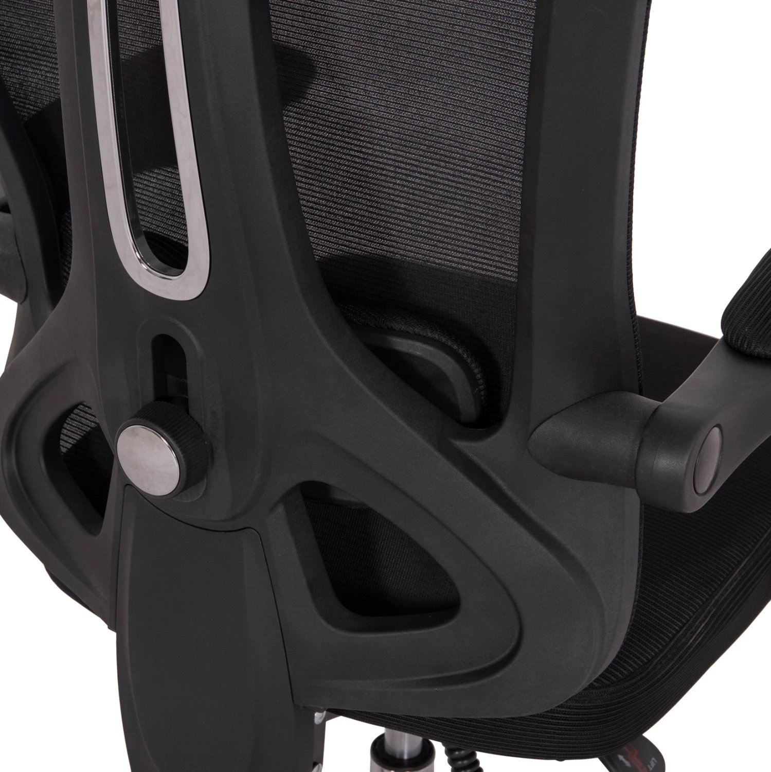 Karrige zyre BARNET, rrjetë e zezë, kornizë najloni, FH18258.01, 61x62x123cm