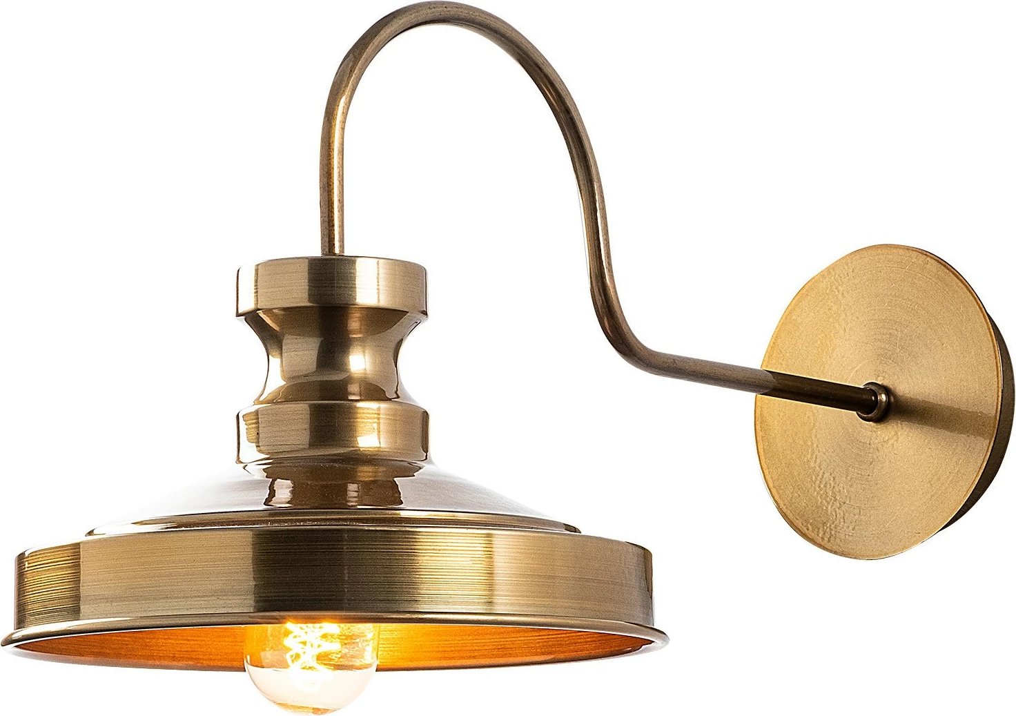 Llambë muri Opviq, Berceste, ngjyrë ari, 22x42cm Llambë muri Opviq, Berceste, ngjyrë ari, 22x42cm